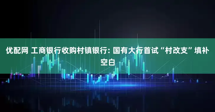 优配网 工商银行收购村镇银行: 国有大行首试“村改支”填补空白